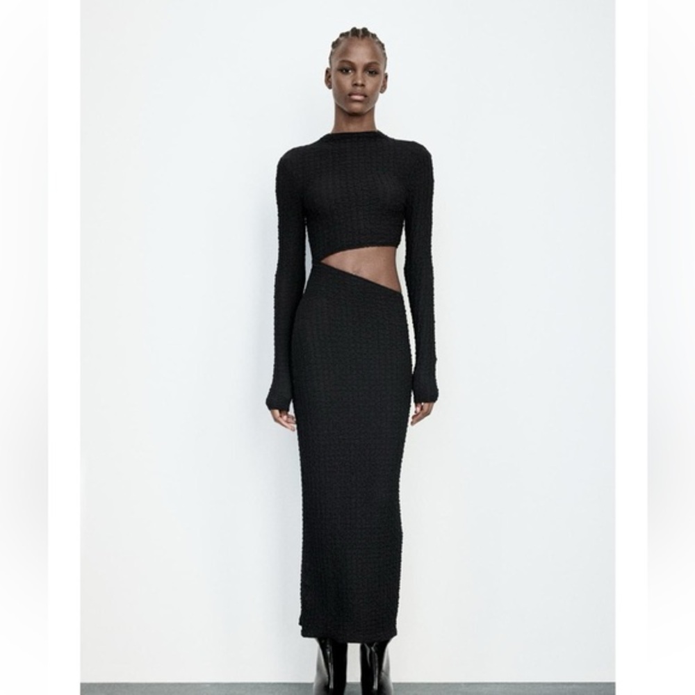 Zara Black Midi Dress